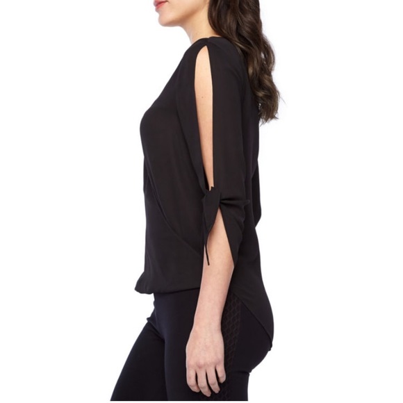 NWT Bold Elements 3/4 Cold Shoulder Sleeve Blouse - Picture 2 of 6